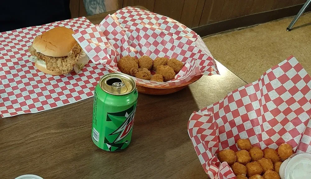 Chicken Fried Steak Sandwich Fried Mushrooms